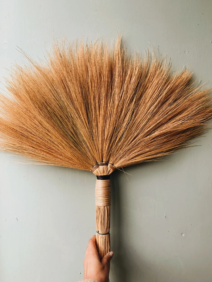 Large Eastern Wooden Handmade Broom (UK SHIPPING ONLY) - Image 3